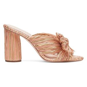 Loeffler Randall Penny Knotted Metallic Mules